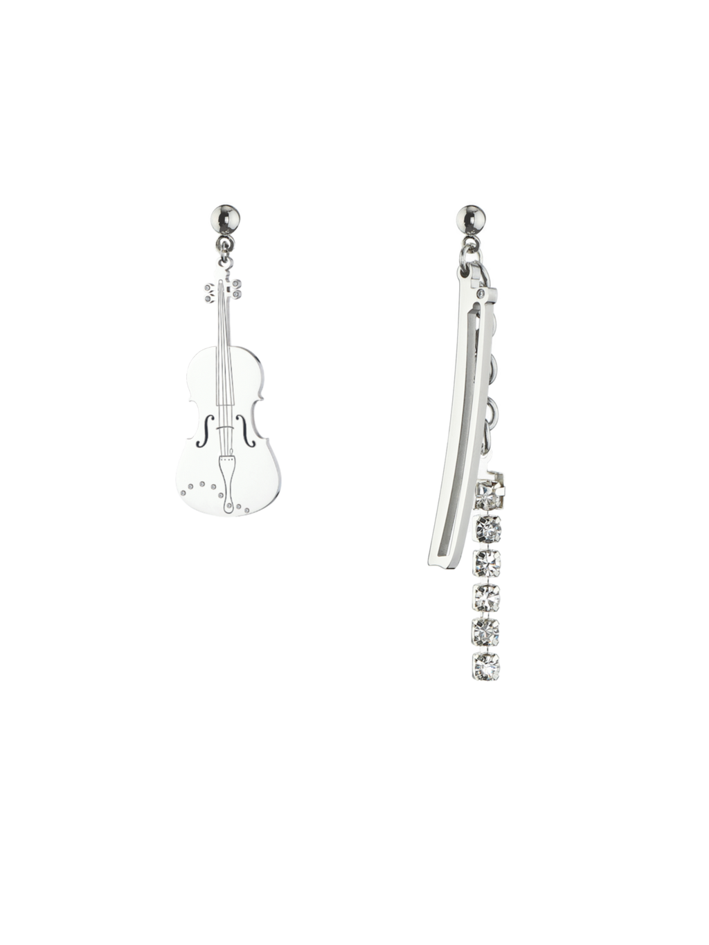 Violin/Cello & Bow Mismatched Earrings