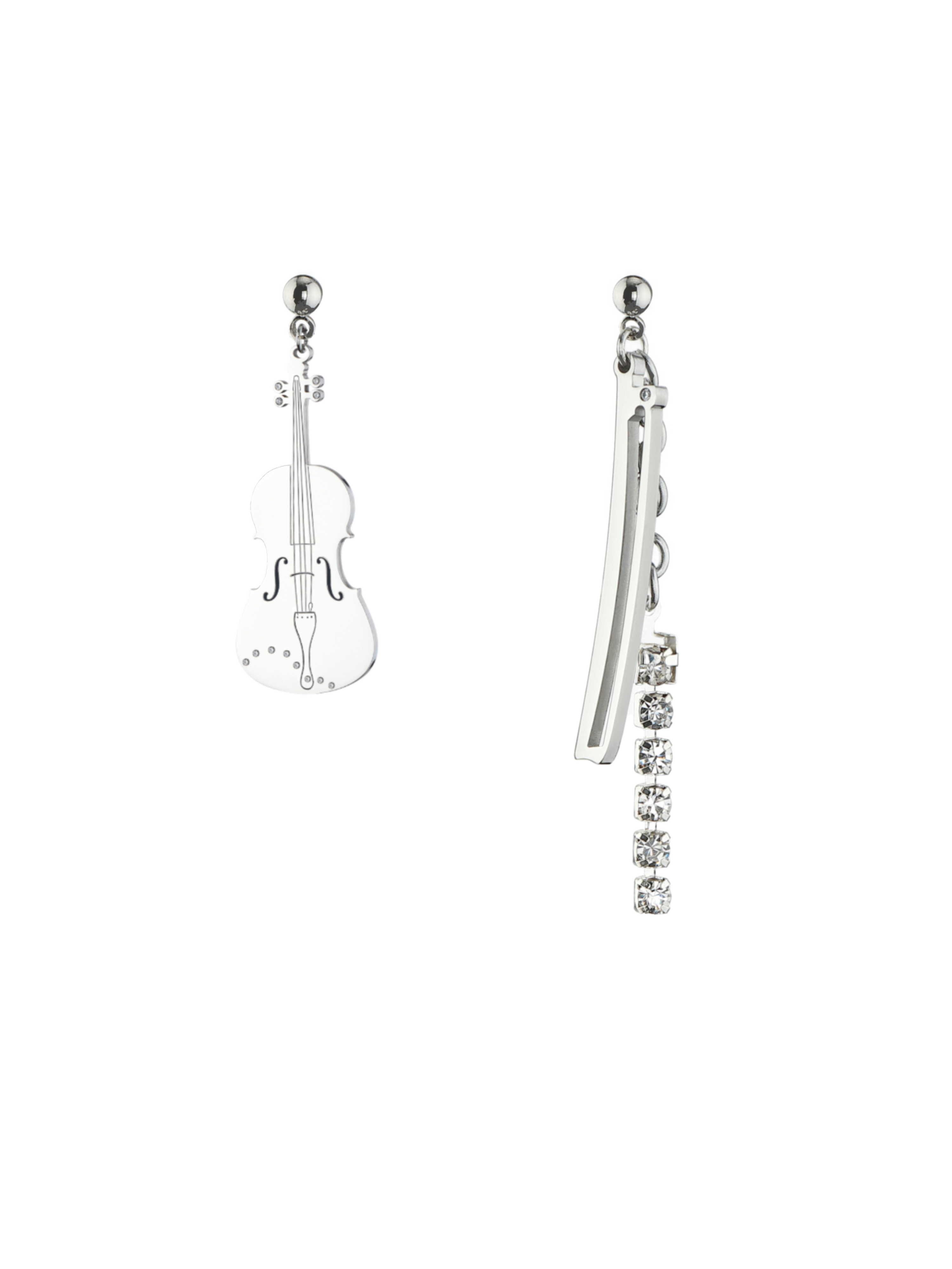 Violin/Cello & Bow Mismatched Earrings