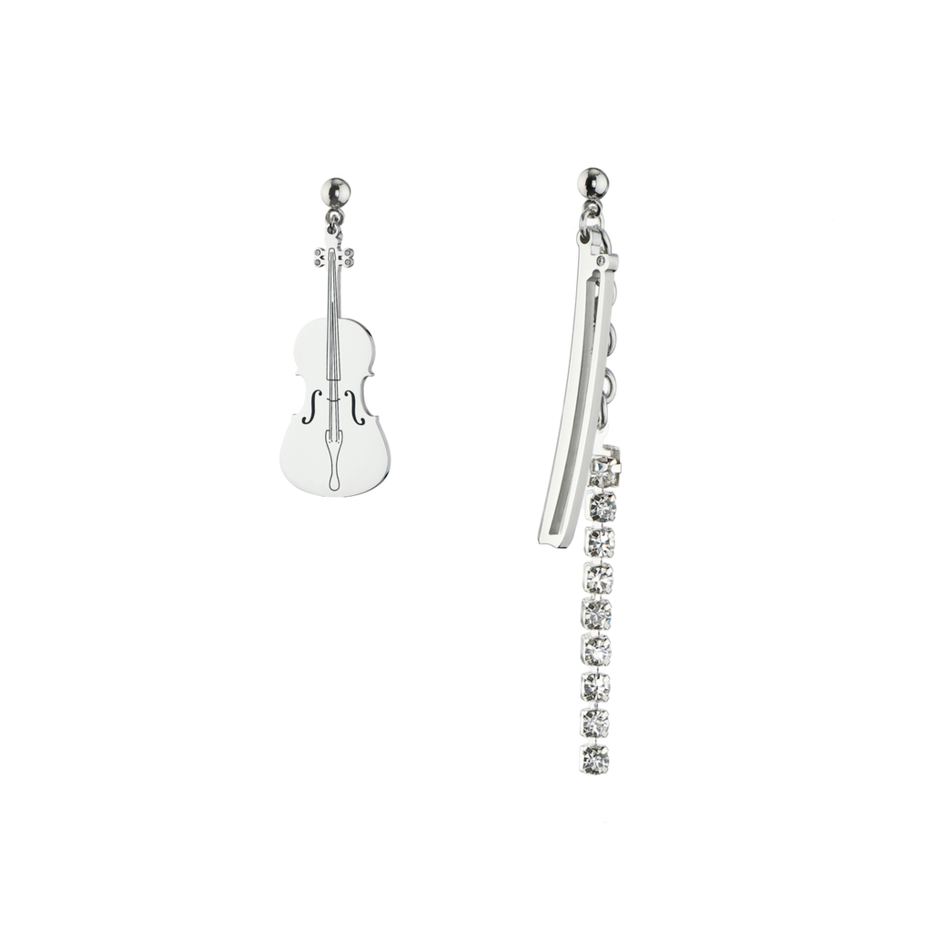 Violin/Cello & Bow Mismatched Earrings