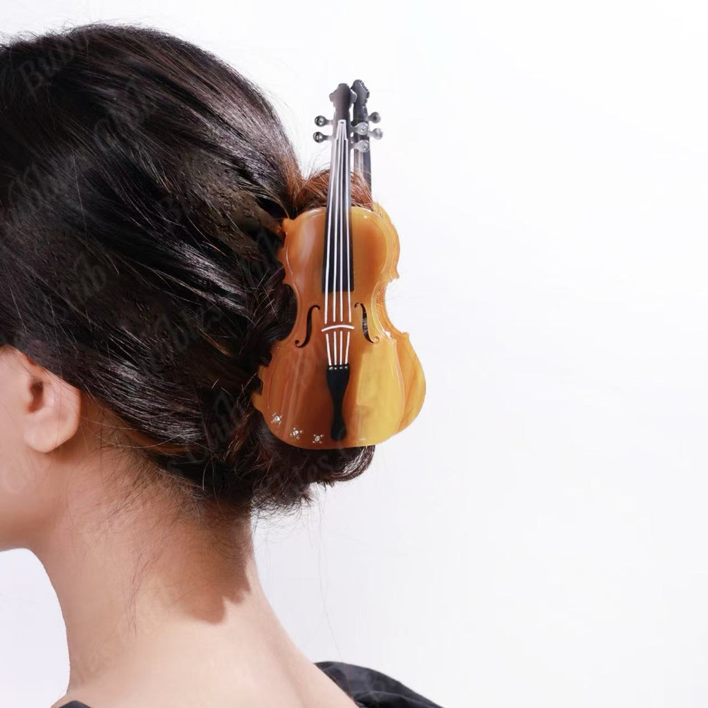 Amber Violin/Cello Claw Clip