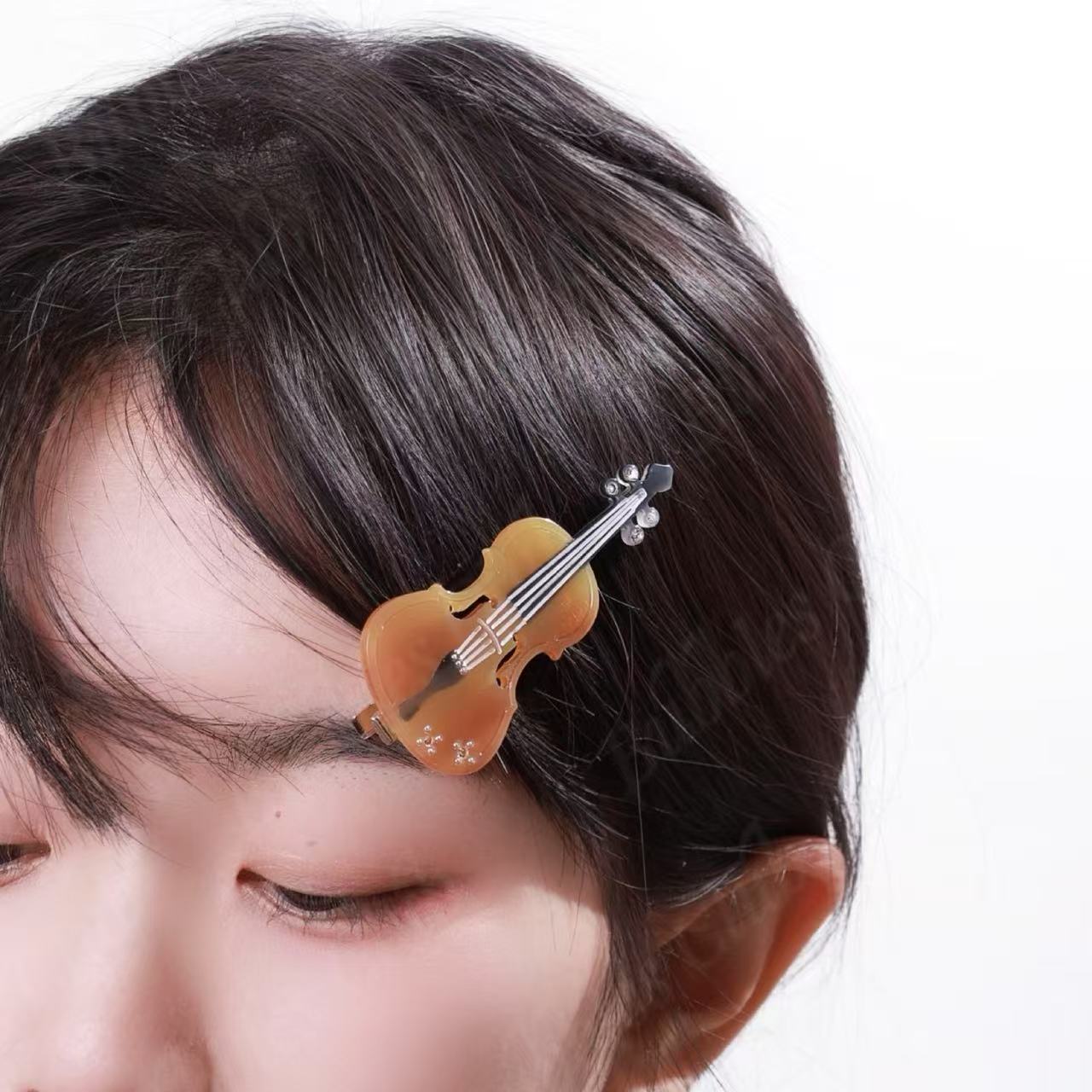 Amber Violin/Cello Barrette