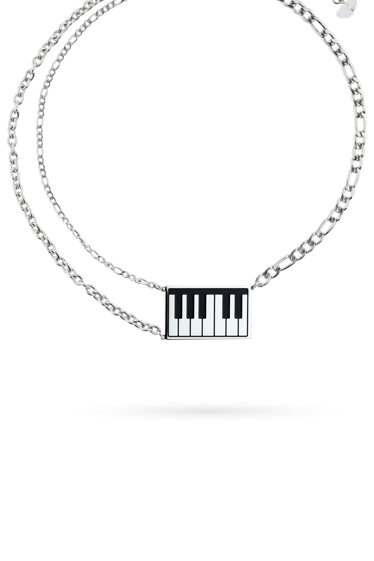 Three-Line Piano Staff Necklace