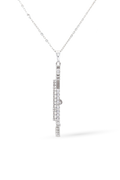 Minimalist Sterling Silver Flute Necklace