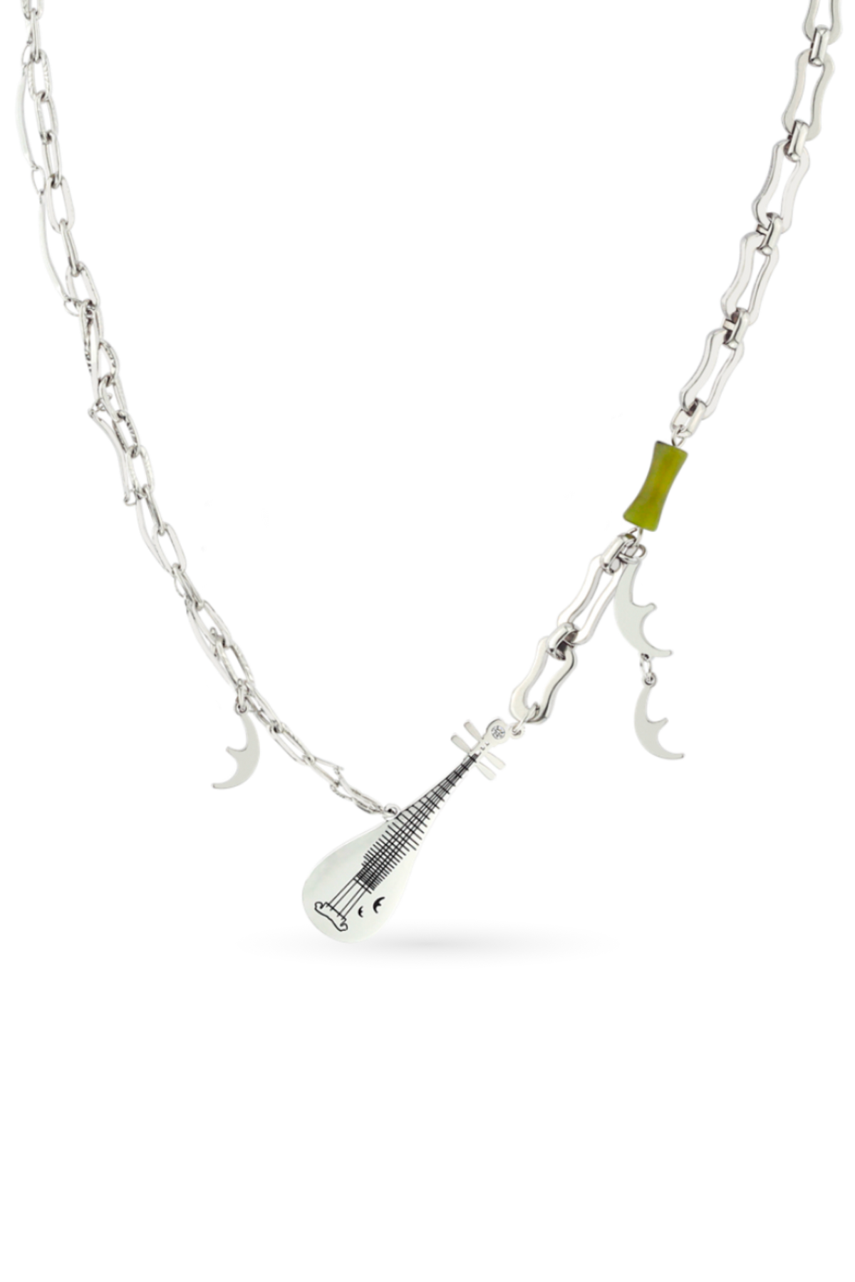 Green Aventurine Pipa Necklace