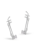Sterling Silver Erhu Earrings