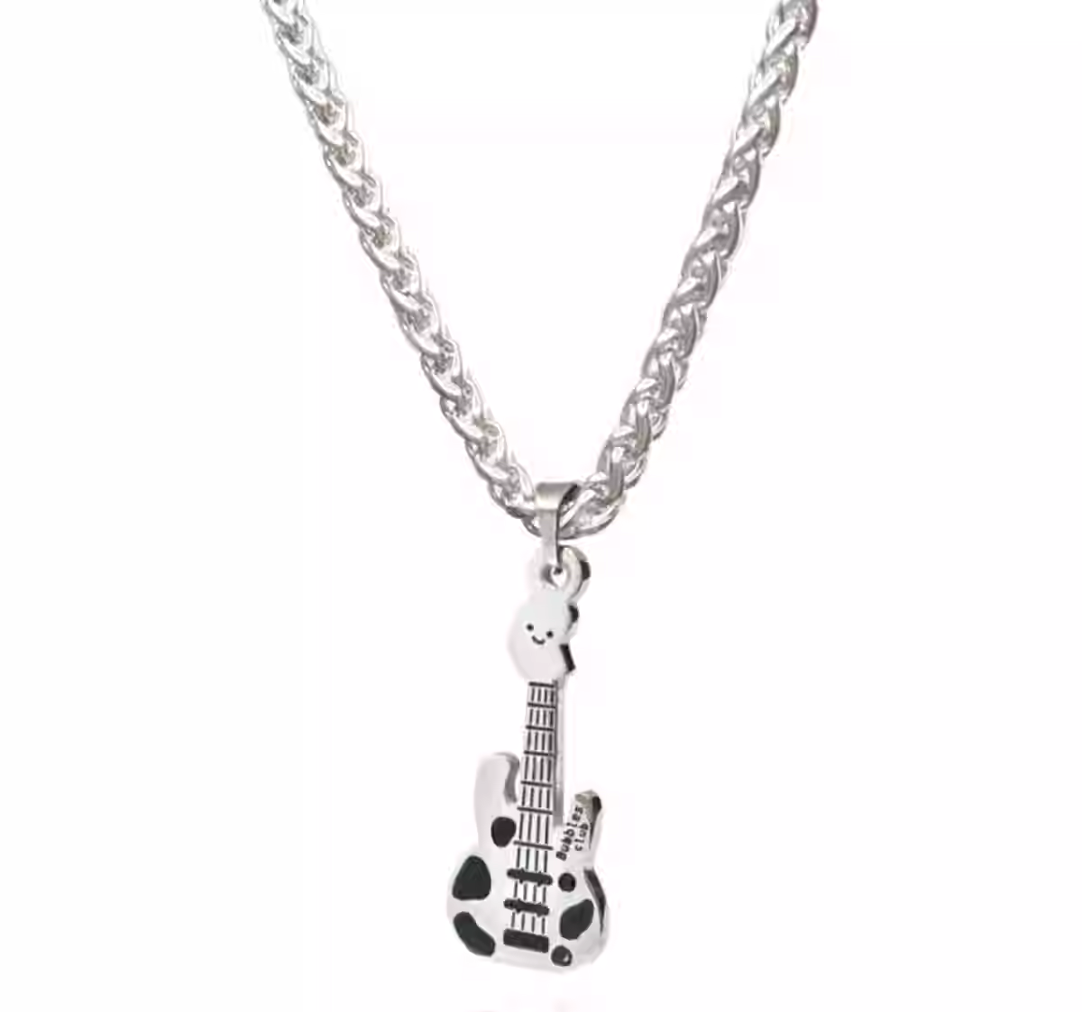 Cow-Print Electric Guitar Necklace