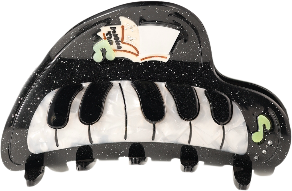 Midnight Grand Piano Claw Clip – Large