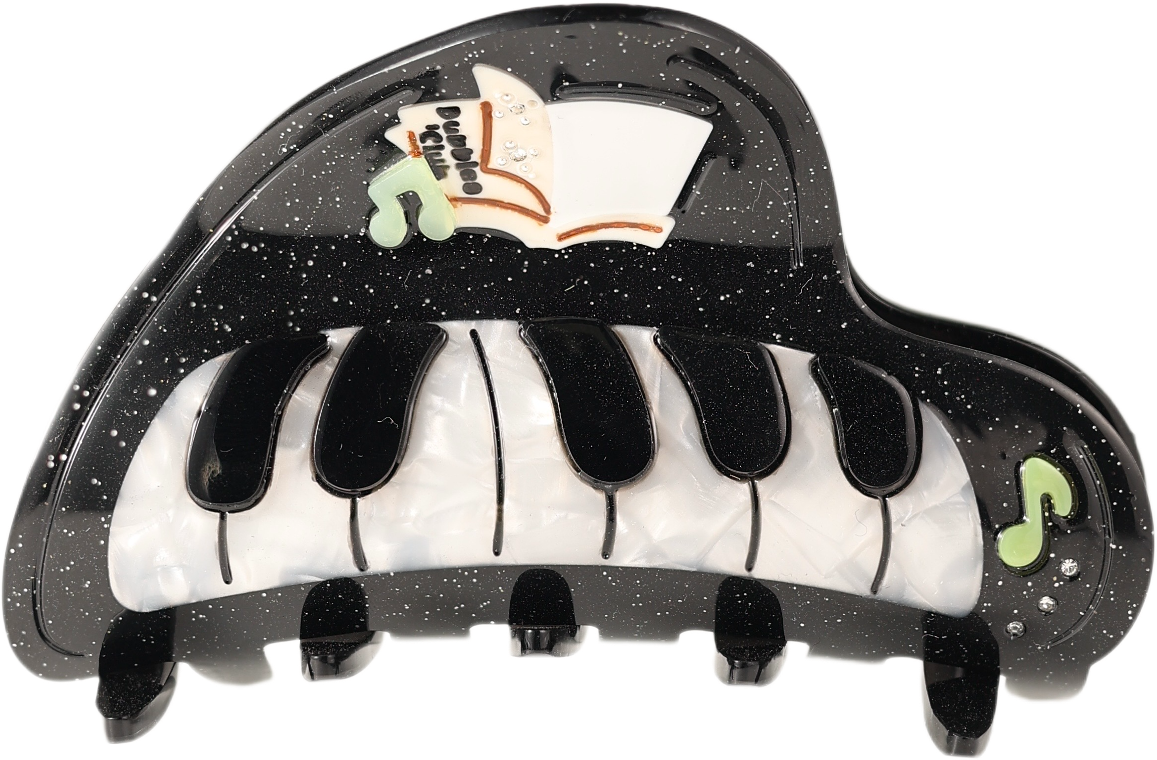 Midnight Grand Piano Claw Clip – Large