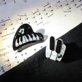 Grand Piano & Keyboard Mismatched Earrings
