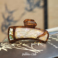 Amber Pine & Crane Guzheng Claw Clip