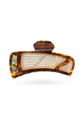 Amber Pine & Crane Guzheng Claw Clip