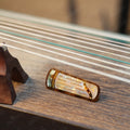 Amber Pine & Crane Guzheng Barrette