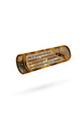 Amber Pine & Crane Guzheng Barrette