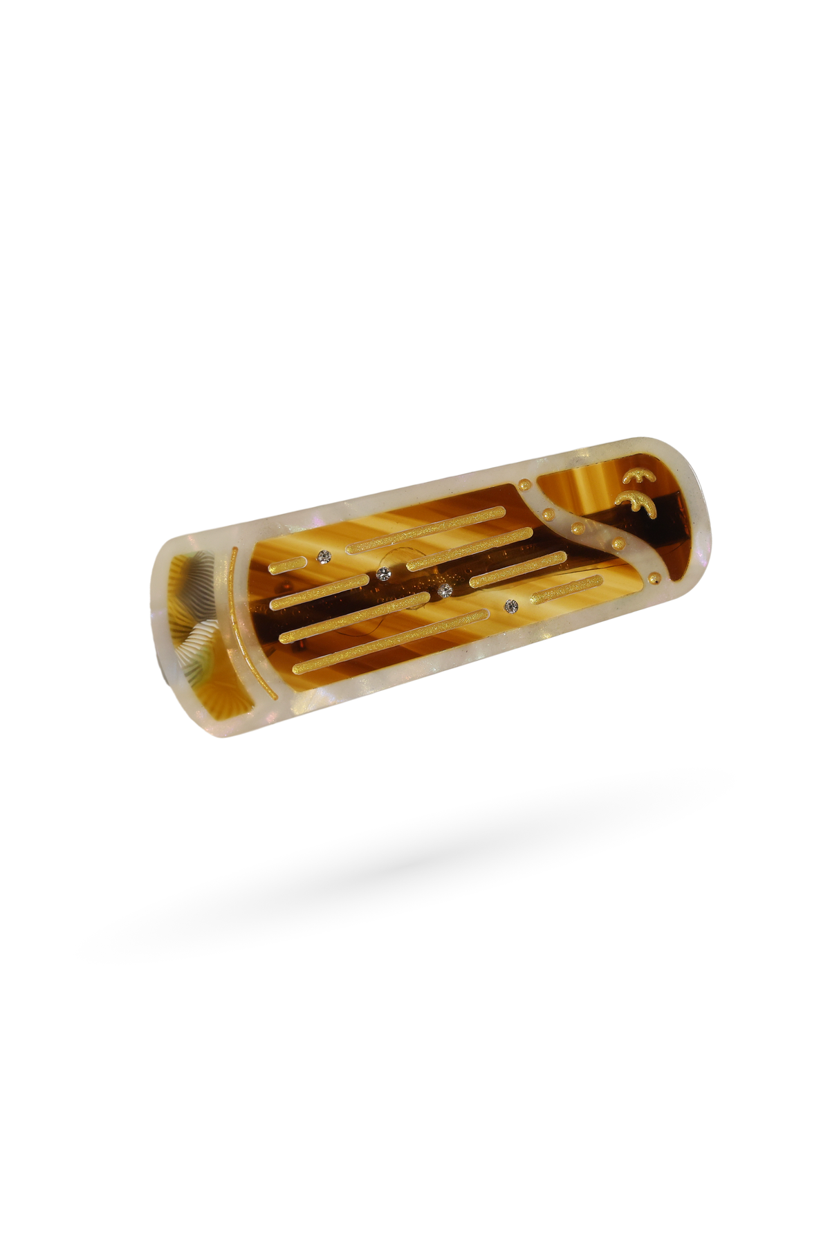 Moonlight Pine & Crane Guzheng Barrette
