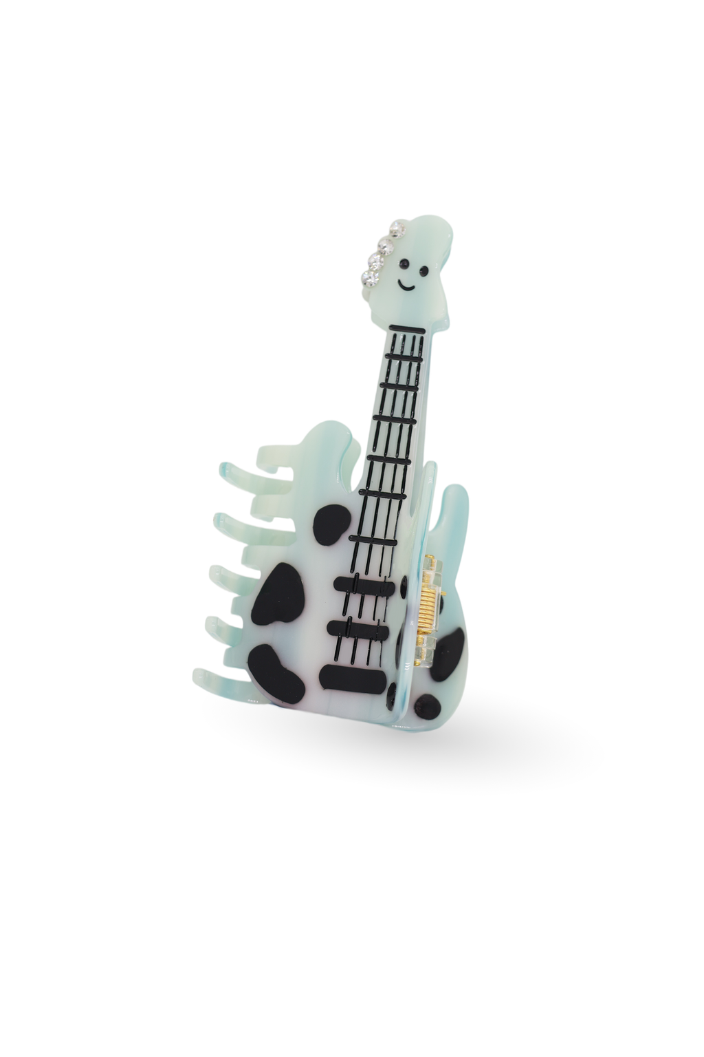 Cow-Print Guitar Claw Clip – Small